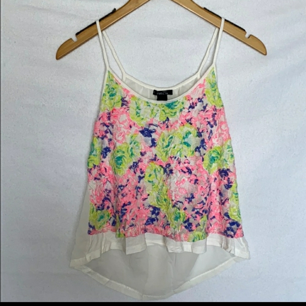 3 for$12 Rue21 Lace Floral Top Medium